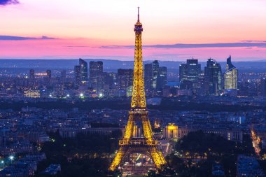 Eyfel Kulesi Paris, Fransa'da Show'da ışık performansı