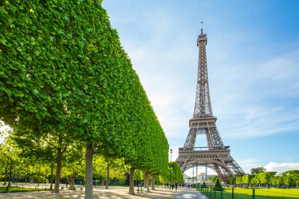 Eiffel torony Párizsban, Franciaországban — Stock Fotó