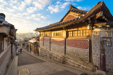 Güney Kore, Seul 'deki Bukchon Hanok Köyü