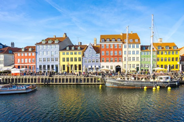 Nyhavn-a Copenhagen city, Dánia — Stock Fotó