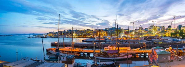 Port av Oslo city i Norge — Stockfoto