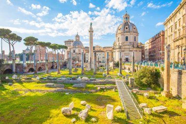 Trajan'ın Forum landmark Roma, İtalya