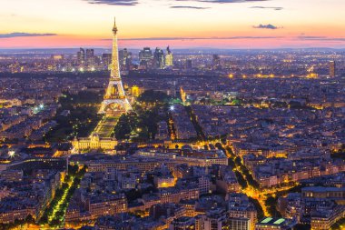 Cityscape Paris şehir manzarası n ile Eyfel Kulesi Manzaralı