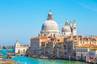 Santa Maria della Salute Venedik, İtalya görünümünü kapat
