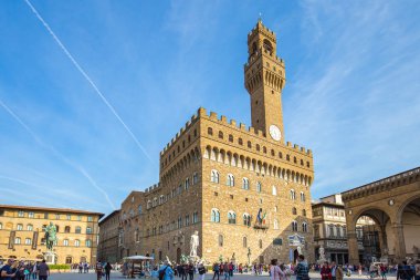 Piazza della Signoria Florenc Palazzo Vecchio önünde