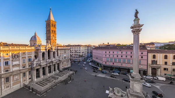 Aerial view of the Basilica di Santa Maria Maggiore in Rome, Ita — Stock Photo, Image