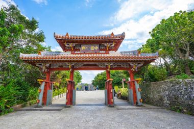 Shureimon Gate Shuri kale: Okinawa, Japan