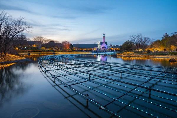 Nabana No Sato Winter Light Illumination in Mia, Japan. — Stock fotografie