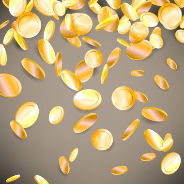 Paralar yağmur vektör çizim