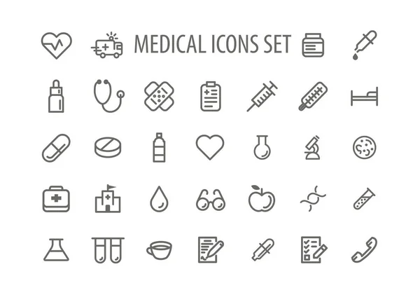 Küme satır simgeler işaret ve sembolleri düz tasarım tıp ve sağlık