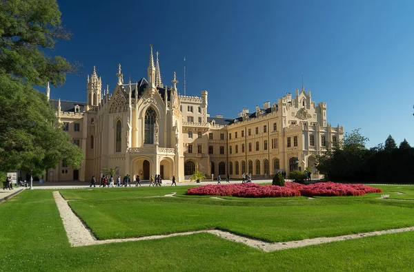 Schloss Lednice in der Tschechischen Republik Stockbild