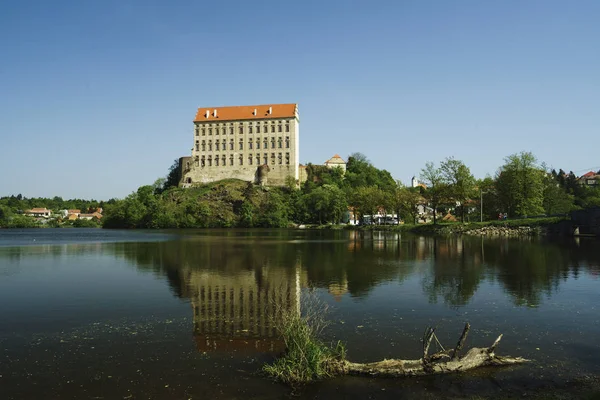 Castillo Plumlov Encuentra Ciudad Plumlov Que Está Prostejov Base Las Imágenes de stock libres de derechos