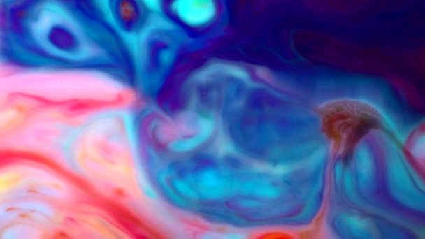 Full Hd. Abstract achtergrond. Vloeibare inkt burst swirl vloeistof mengen — Stockvideo