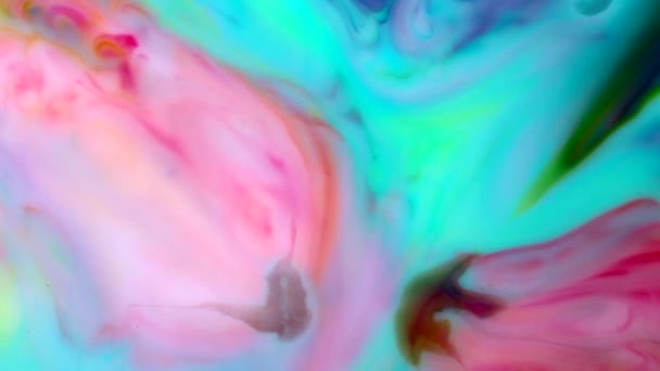 Full Hd. Abstract achtergrond. Vloeibare inkt burst swirl vloeistof mengen — Stockvideo