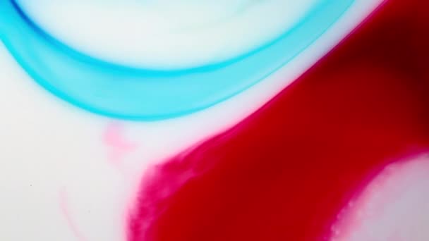 Full HD. Contexte abstrait. Fluide tourbillonnant à mélange d'encre liquide 