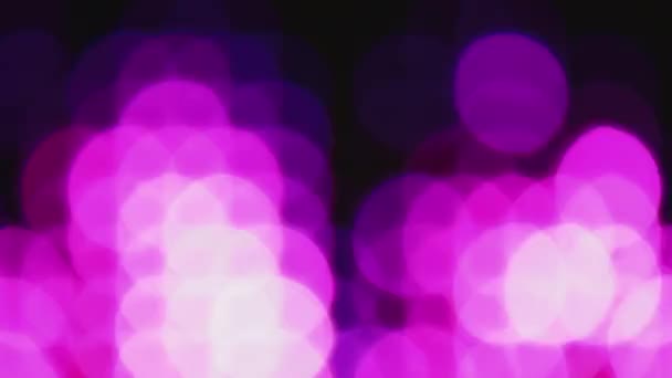 Violet bokeh lights effect background for party — Stock Video