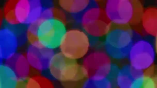 Große Bokeh schnelle Lichter Hintergrund — Stockvideo