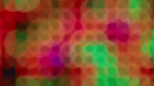 Kleurrijke grote bokeh lichten achtergrond voor feest — Stockvideo