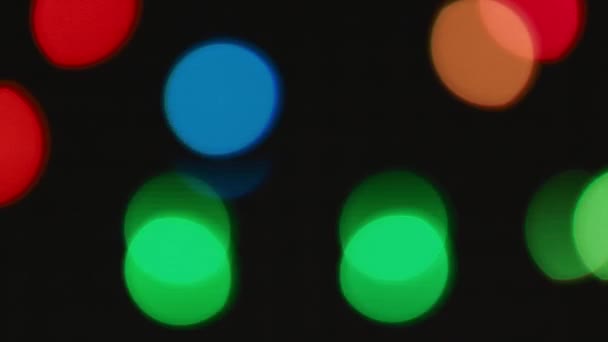 Colorido grande bokeh luzes fundo para festa — Vídeo de Stock