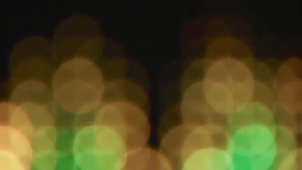Fond vert jaune effet bokeh lumières pour la fête 