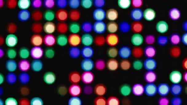 Fondo de luces bokeh colorido abstracto para la fiesta — Vídeo de stock