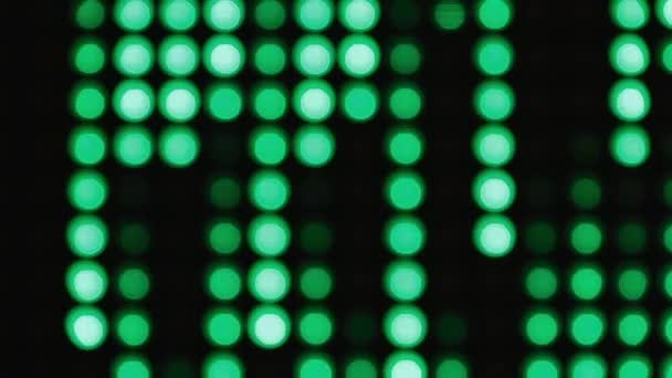 Caindo verde bokeh luzes efeito fundo para a festa — Vídeo de Stock