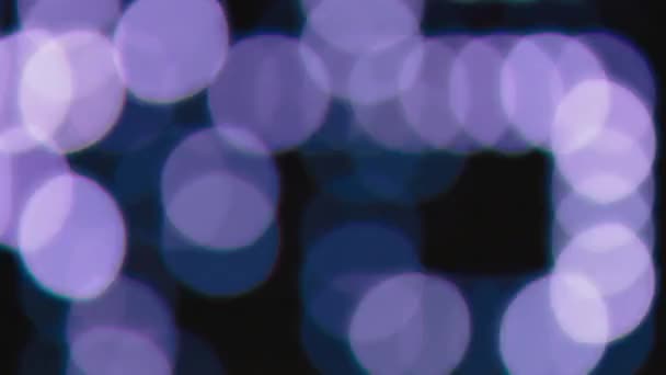 Weiße große Bokeh Lichter Hintergrund für Party — Stockvideo