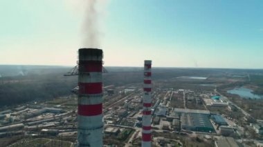 CHP Santrali 'nin Tüten Baca Hava Görüntüsü, Kömür Ateşli Enerji İstasyonu