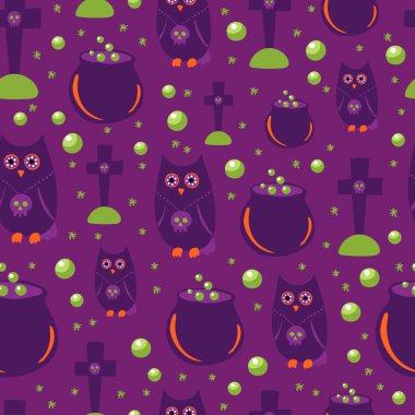 Dikişsiz halloween desen