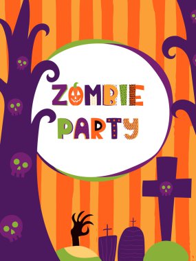 Cadılar Bayramı vektör kartı