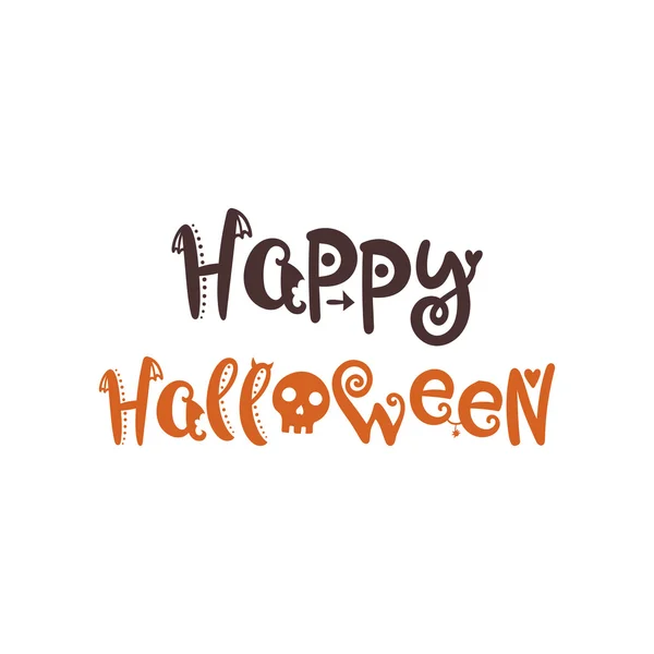 Frase dibujada a mano en estilo halloween — Vector de stock