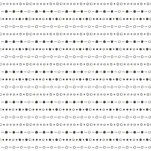 Met de hand getekend naadloos patroon. — Stockvector