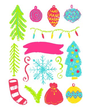 Kroki şirin farklı öğeler