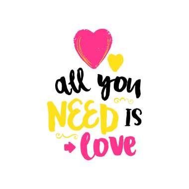 Vektör elle çizilmiş yazı poster