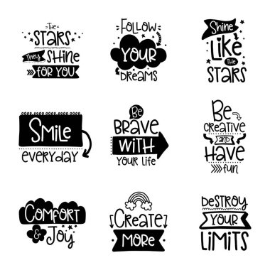 Vektör hat Dekor elemanları ile