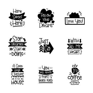 Vektör hat Dekor elemanları ile