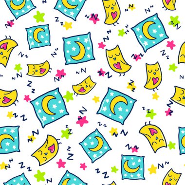 Sevimli, pürüzsüz desen çizer