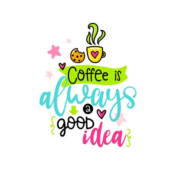 Creative typography card with phrase