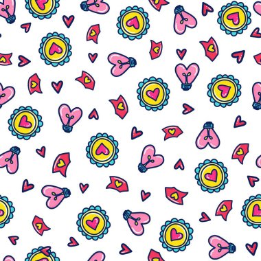 Sevimli, pürüzsüz desen çizer.