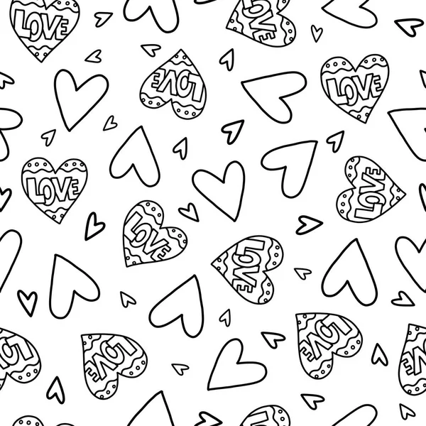 Doodles cute seamless pattern. — Stock Vector