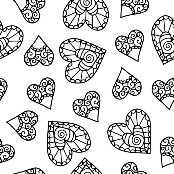 Doodles cute seamless pattern. — Stock Vector