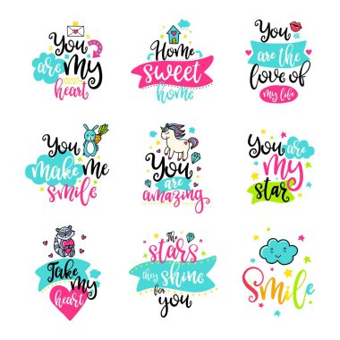 Vektör hat Dekor elemanları ile