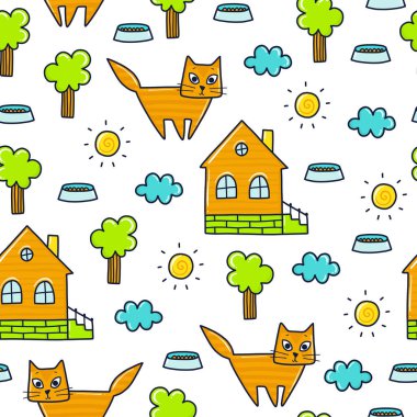 Sevimli, pürüzsüz desen çizer