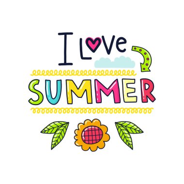 Vektör poster tümcecik ile