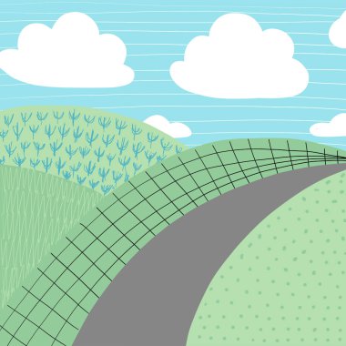 Doodles'ın şirin zemin yaz Tema