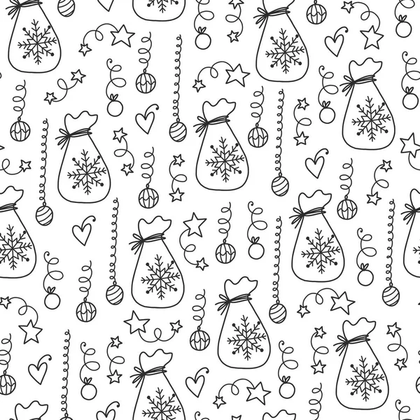 Vector doodle pattern — Stock Vector