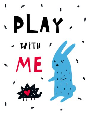 Vektör çocuk poster