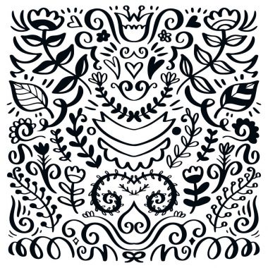 Siyah vektör öğeleri