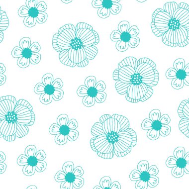 elle çizilmiş vektör desen