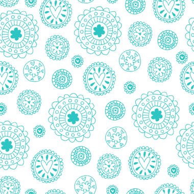 elle çizilmiş vektör desen